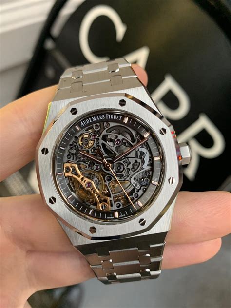 audemars piguet skeleton stainless steel|audemars piguet skeleton diamond.